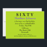 Invitación de cumpleaños número 60 de Surprise<br><div class="desc">POR FAVOR, CONTACTE CONMIGO SI NECESITAS AYUDA CON ESTA PLANTILLA. ¡Hola! Gracias por visitar Donna Gotlib Designs y ver todo lo que tenemos que ofrecer. Sé que tienes opciones cuando estás comprando y te gustaría saber que aprecio tu negocio. Mira otros artículos que he creado y leo a continuación para...</div>