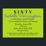 Invitación de cumpleaños número 60 de Surprise<br><div class="desc">Y MÁS...  Únete a Zazzle. Gracias por visitar Donna Gotlib. Póngase en contacto conmigo si necesita ayuda con una plantilla. ¡Aprecio tu negocio!</div>