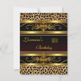 Invitación de cumpleaños número 60 elegante con jo