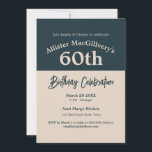 Invitación de cumpleaños número 60 para él<br><div class="desc">¡Larga vida al Fiesta de la cocina! Reúne a familiares,  amigos y vecinos para una memorable celebración de cumpleaños para su ser querido. Una celebración que importa - compartir historias,  cantar canciones y reírse juntos.</div>