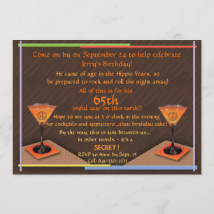 Invitación de cumpleaños número 65