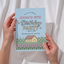 Invitación de cumpleaños número 6 para niñas marip