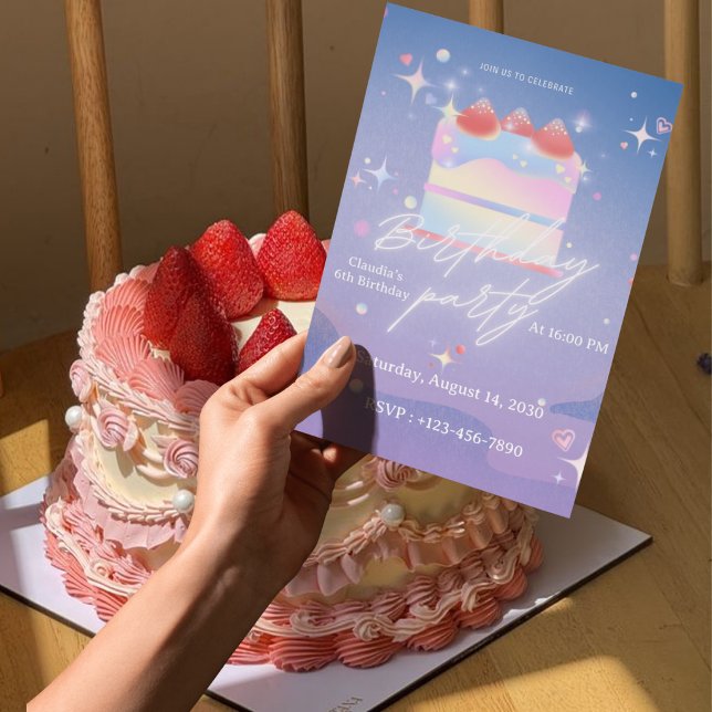 Invitación de cumpleaños número 6 para niñas marip (Subido por el creador)