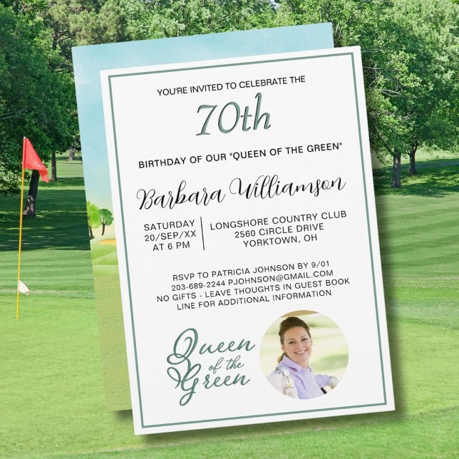 Invitación de cumpleaños número 70 con tema de gol (Subido por el creador)