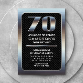 Invitación de cumpleaños número 70 de los hombres