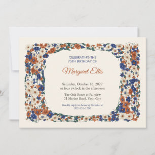 Invitación de cumpleaños número 75 de Lapis Cinnab