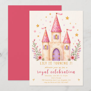 Invitación de cumpleaños número 7 al Castillo de l