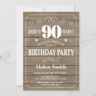 Invitación de cumpleaños número 90 de Rusia