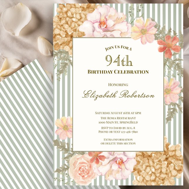 Invitación de cumpleaños número 94 de Autumn Color (Subido por el creador)