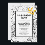 Invitación de cumpleaños número 99 para hombres Gr<br><div class="desc">Invitación de cumpleaños número 99 para hombres Graffiti Blanco Negro</div>