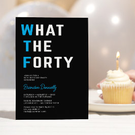 Invitación de cumpleaños número cuarenta