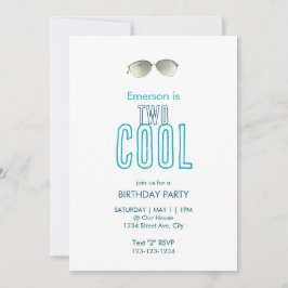 Invitación de cumpleaños número dos Cool