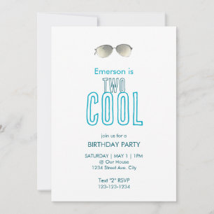 Invitación de cumpleaños número dos Cool