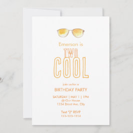 Invitación de cumpleaños número dos genial