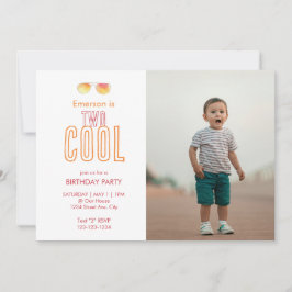 Invitación de cumpleaños número dos genial