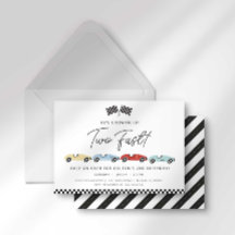 Invitación de cumpleaños número dos para niño de c
