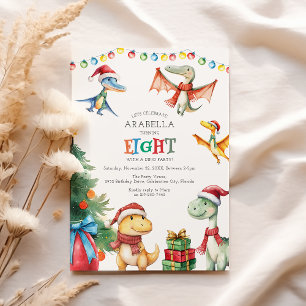 Invitación de cumpleaños número ocho para niños co