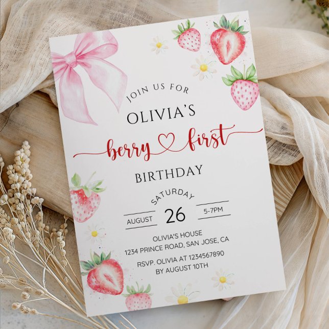 Invitación de cumpleaños número uno de Berry para  (Subido por el creador)