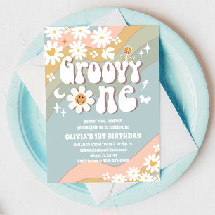 Invitación de cumpleaños número uno de Daisy Groov