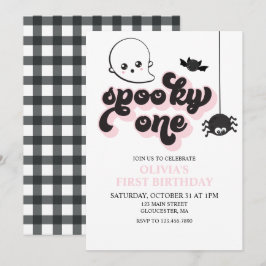 Invitación de cumpleaños número uno de Halloween S