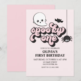 Invitación de cumpleaños número uno de Halloween S