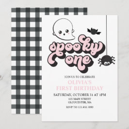 Invitación de cumpleaños número uno de Halloween S
