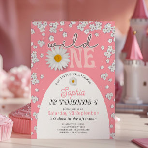 Invitación de cumpleaños número uno de margarita r