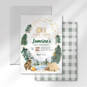 Invitación de cumpleaños número uno de One Happy C