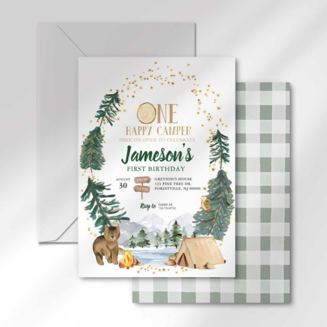 Invitación de cumpleaños número uno de One Happy C (Subido por el creador)