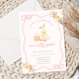 Invitación de cumpleaños número uno de One Silly G