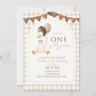 Invitación de cumpleaños número uno de One Silly G