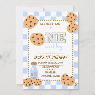 Invitación de cumpleaños número uno de One Sweet C