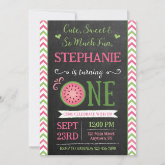 Invitación de cumpleaños número uno de One Sweet M