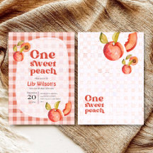 Invitación de cumpleaños número uno de One Sweet P