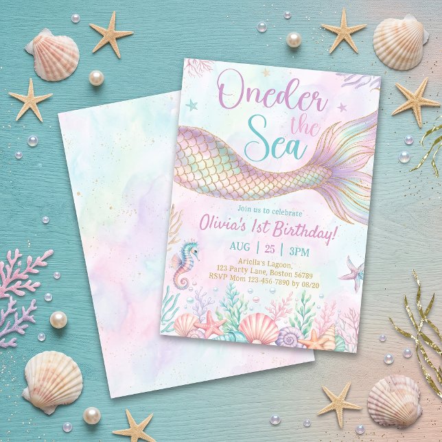 Invitación de cumpleaños número uno de Oneder The  (Subido por el creador)