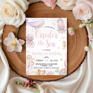 Invitación de cumpleaños número uno de Oneder the 