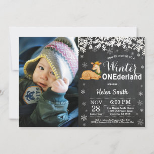 Invitación de cumpleaños número uno de Onederland 