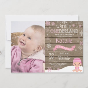 Invitación de cumpleaños número uno de Onederland