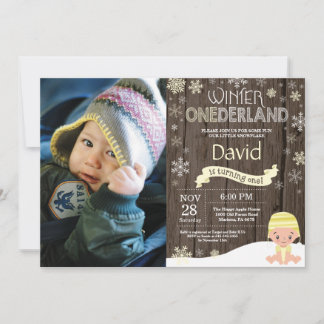Invitación de cumpleaños número uno de Onederland