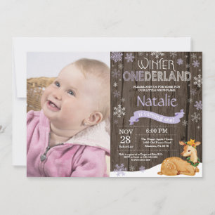 Invitación de cumpleaños número uno de Onederland