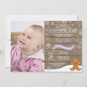 Invitación de cumpleaños número uno de Onederland