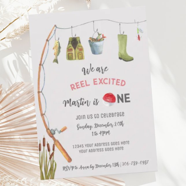 Invitación de cumpleaños número uno de Reel Excite (Subido por el creador)