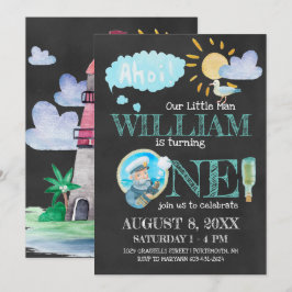 Invitación de cumpleaños número uno del Capitán Ná