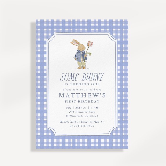 Invitación de cumpleaños número uno para algún con (Subido por el creador)