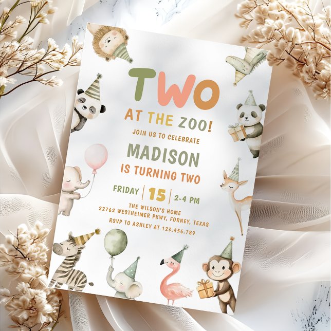 Invitación de cumpleaños número uno safari en el z (Subido por el creador)