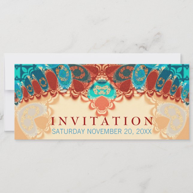 Invitación de cumpleaños / ocasión especial exótic (Anverso)