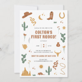 Invitación de cumpleaños occidental salvaje