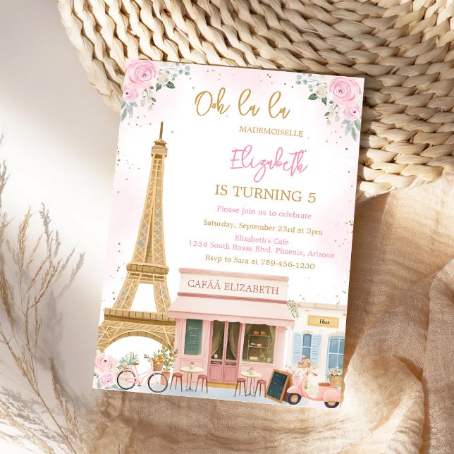 Invitación de cumpleaños Oh La La Parisina de Parí (Subido por el creador)