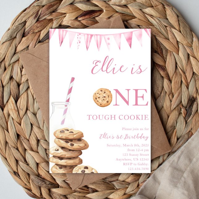 Invitación de cumpleaños One Tough Cookie (Subido por el creador)