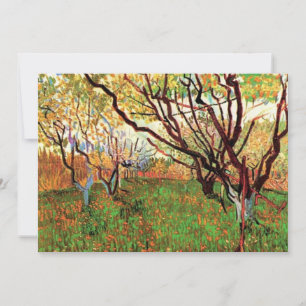 invitación de cumpleaños, Orchard en flor